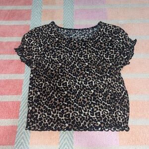 American eagle medium leopard print shirt